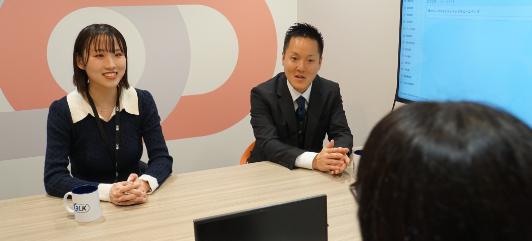 片岡様と岸田様のインタビュー画像